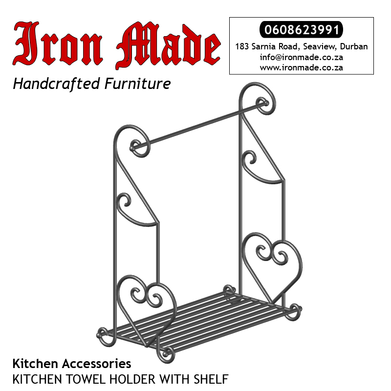Wrought Iron Kitchen Towel Holder