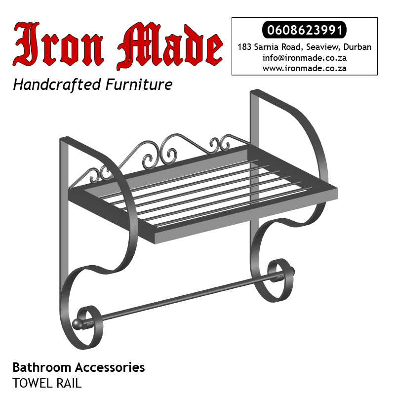 Wrought Iron Towel Rail